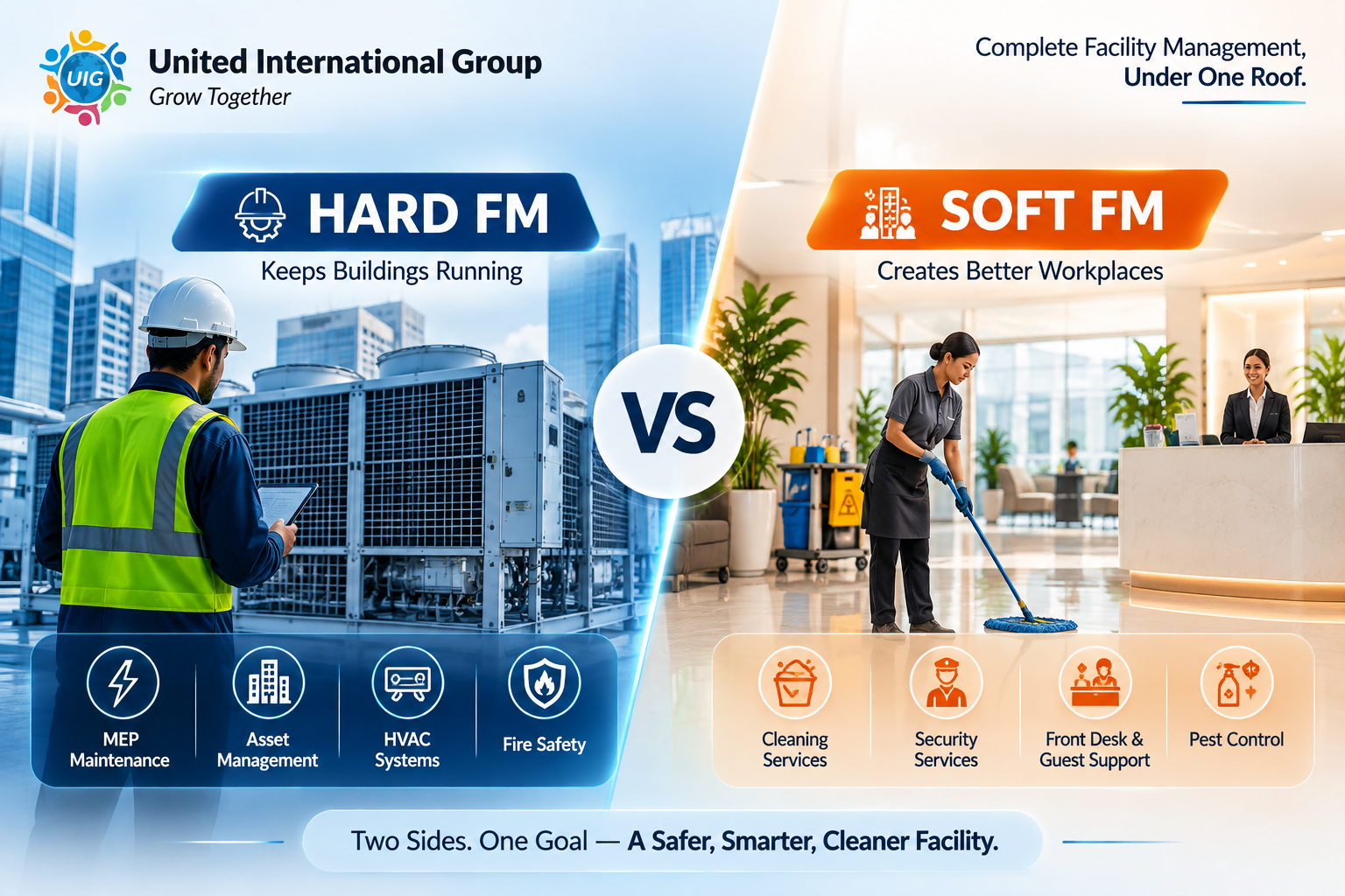 Hard FM vs Soft FM: Key Differences Every Facility Owner Should Know