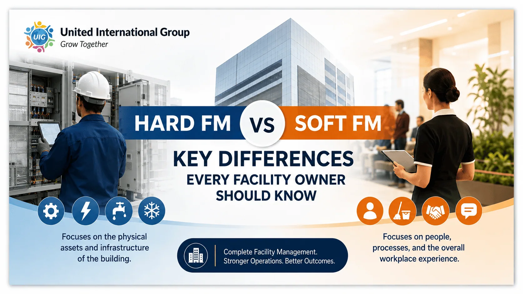 Hard FM vs Soft FM: Key Differences Every Facility Owner Should Know